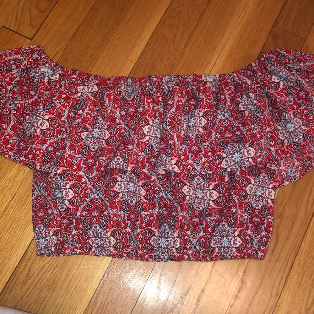 Hollister Off the Shoulder Crop Top